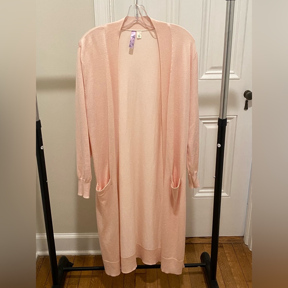 Long light pink sweater